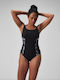 Speedo Splice Γυναικείο Αγωνιστικό Ολόσωμο Μαγιό Κολύμβησης Μαύρο