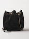 Round Love Leather Women's Shoulder and Crossbody Bag Suede Black 24.E.002-37