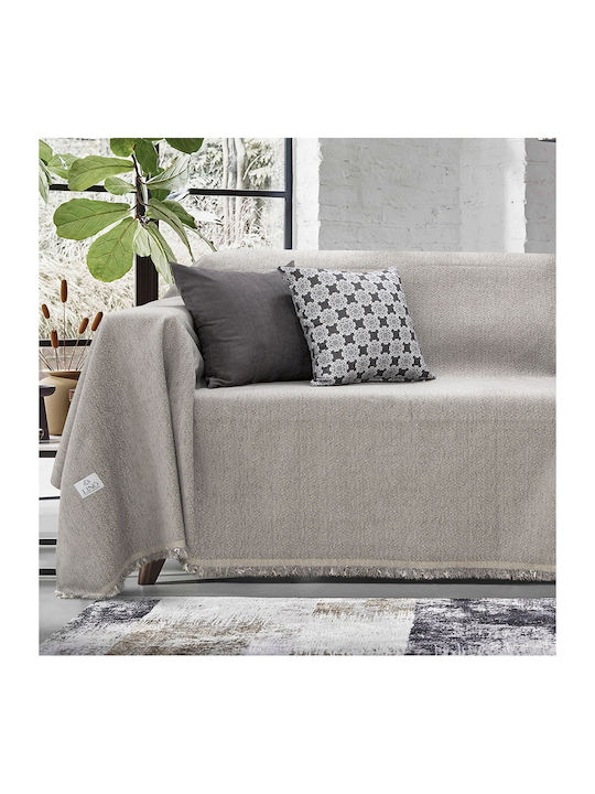 Lino Home Boxi Sofa Throw Chenille 180x250cm Li...