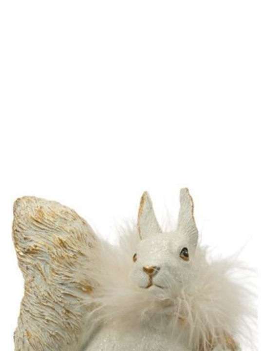 Zen Collection De Crăciun Figurină Veverița Alb Înălțime 12.5cm.