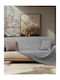 Madi Mouve Ριχτάρι Πολυθρόνας 180x180εκ. Mouve Grey