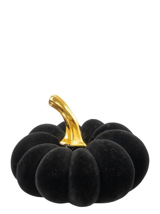 Zen Collection Christmas Ceramic Figure Pumpkin Black Height 19cm