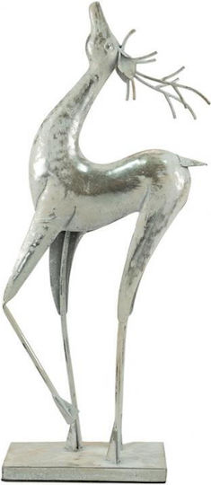Zen Collection Weihnachtliche Metallisch Figur Rentier Silber Höhe 55.5cm