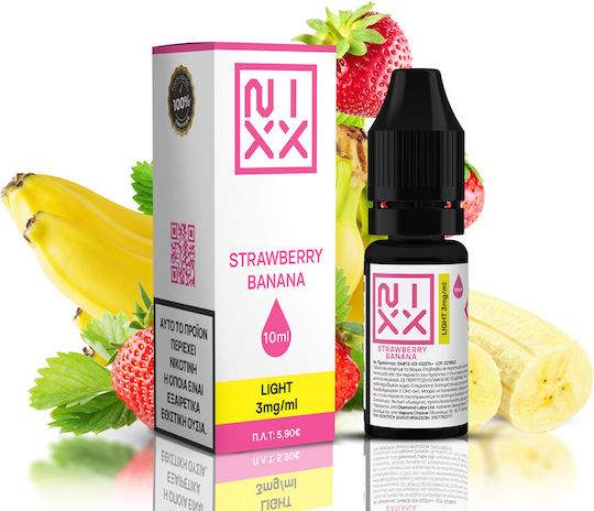 Nixx Έτοιμο Υγρό Αναπλήρωσης Strawberry Banana 0mg 10ml
