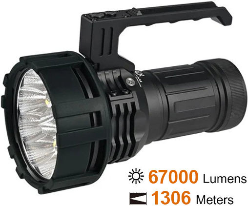 Acebeam Επαναφορτιζόμενος Προβολέας Χειρός LED IP68 με Μέγιστη Φωτεινότητα 67000lm