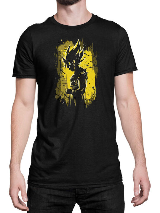 Мъжка тениска Dragon Ball Z Tralala жълто черно