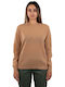 Vicolo Women's Sweater Woolen Brown