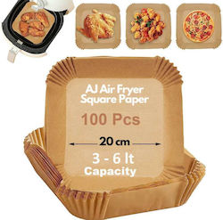 Aj Хартия за печене за Air Fryer 20x20cm 100бр