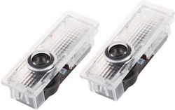 Set de 2 lumini LED pentru uși compatibile cu logo-ul BMW