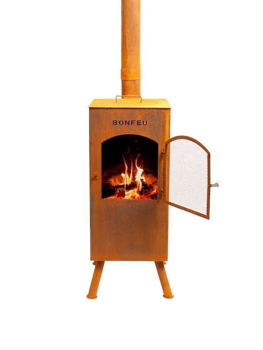 Firepit Brown 35x35x164cm