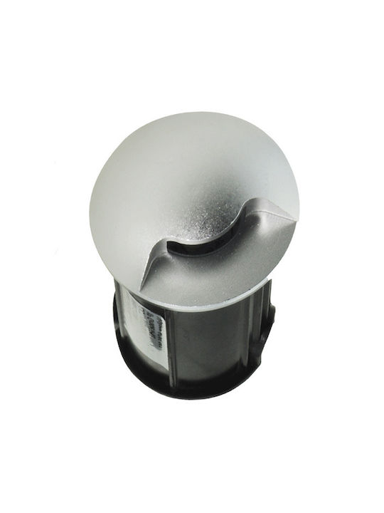Elmark Spot Floor Lamp LED 3W with Natural White Light IP65 Silver