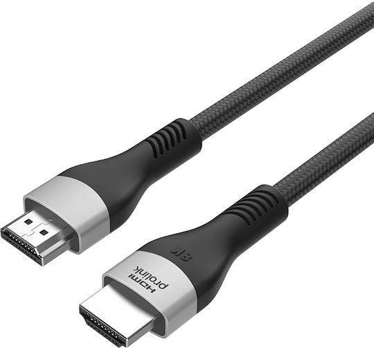 Prolink Cabluri HDMI 2.1 Ultra High Speed 48Gbps 4K 120Hz HDR VRR HDMI de Sex Masculin - HDMI de Sex Masculin 3m Negru
