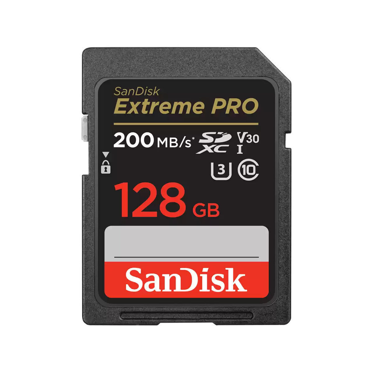 Memory card SANDISK EXTREME PRO SDXC 128GB 200/90 MB/s UHS-I U3 (SDSDXXD-128G-GN4IN)
