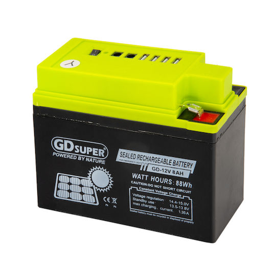 Gdsuper Μπαταρία Φωτοβολταϊκών Κλειστού Τύπου 12V 8Ah (000.230.15327)