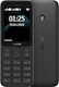 Nokia 125 Dual SIM Κινητό με Κουμπιά Μαύρο