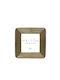Renatus Polyresin Frame Glass Gold 16x16xH16cm C482183