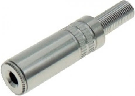 Lz Βύσμα 3.5mm Jack female 10τμχ Ασημί (01.111.0027)