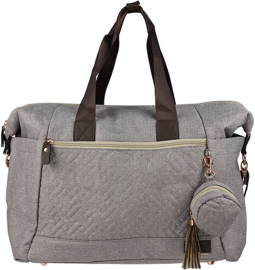 Bebe Stars Τσάντα-Αλλαξιέρα Ώμου/Χειρός Μπεζ 40x20x33εκ.