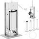 Vertical Manual Sausage Stuffer Filler Injector 15 L + 4 Funnels