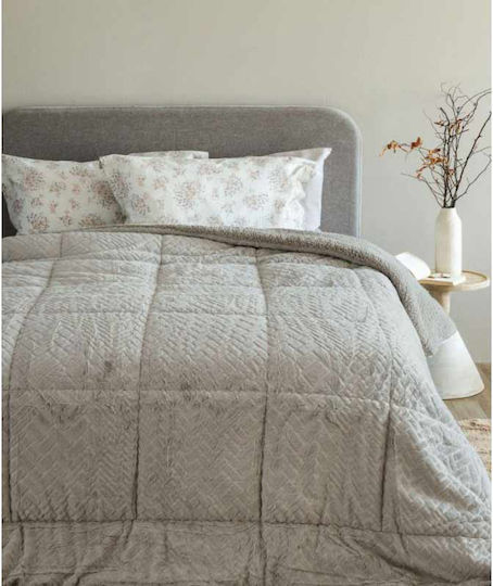 Palamaiki Κουβερτοπάπλωμα Υπέρδιπλο 220x240εκ. Mozza Fog 720 GSM