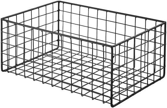 Butlers Διακοσμητικό Καλάθι Μεταλλικό Μαύρο 30x20εκ.