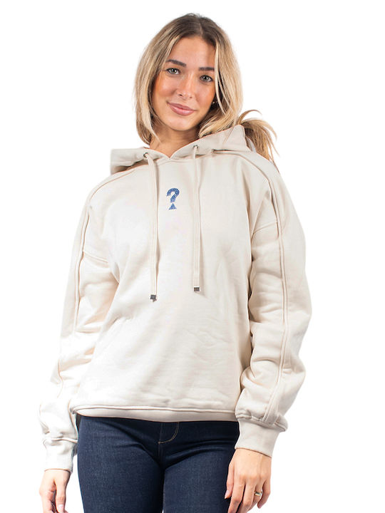 Women's Sweatshirt Hooded Beige