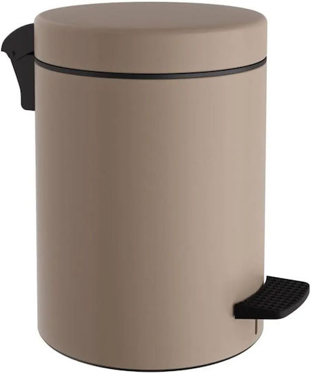 Verdi Metallisch Badezimmer Mülleimer 6Es Beige