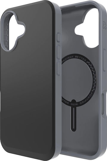 Zagg Snap Задна корица Силикон Черен (iPhone 16)