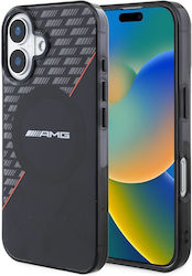 AMG Umschlag Rückseite Schware (iPhone 16)