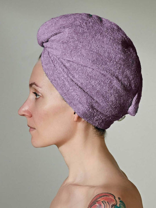 Kentia Facecloth Turban 24x64cm Purple Weight 4...