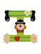 Sevi Decorative Letter Green Made of Wood Clown 7x0.5x9cm