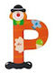 Sevi Sevi Wooden Decorative Letter Clown P