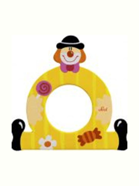 Sevi Sevi Wooden Decorative Letter Clown O