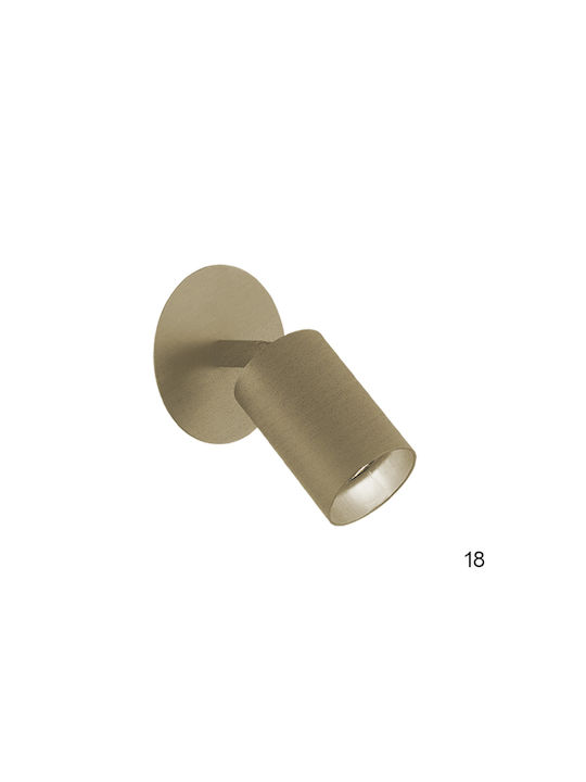 Luma Μονό Σποτ με Ντουί GU10 Oxidized Gold