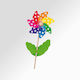 Polka Dot Rainbow Windmill Diameter 21cm & Height 58cm #00045