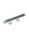 Gekas Εξωτερικό Φωτιστικό LED Wall Washer 22W με Ψυχρό Λευκό Φως IP65 Ασημί