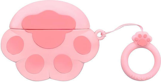 Lykl Cat Paw Husă în culoarea Roz pentru Apple AirPods 1 / AirPods 2