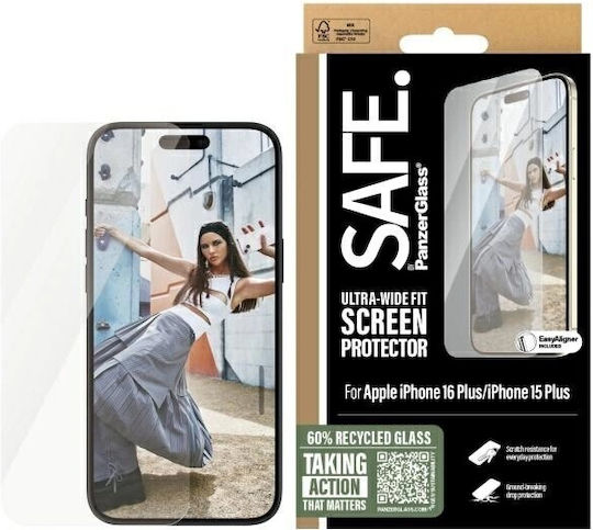PanzerGlass Screen Protector (iPhone 15 Plus / 16 Plus)