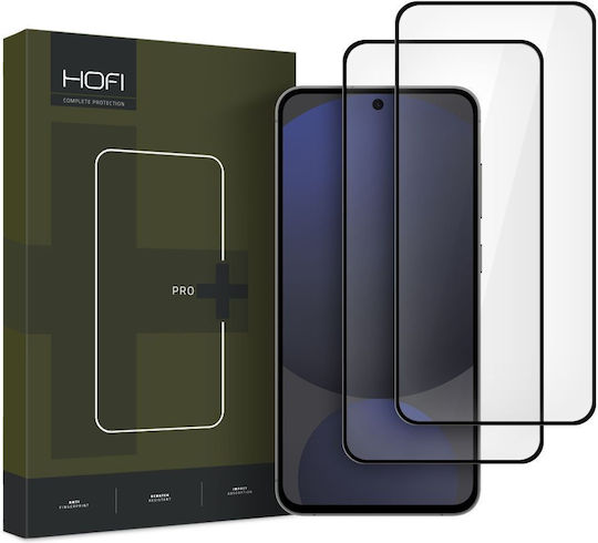 Hofi Pro+ Gehärtetes Glas 2Stück Schwarz (Galaxy S24 FE)