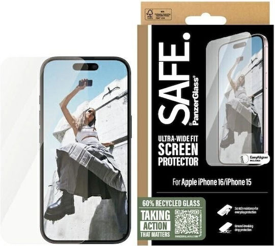PanzerGlass Displayschutzfolie (iPhone 16)