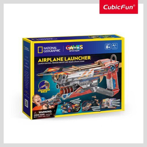 Cubic Fun Παιχνίδι Κατασκευών Χάρτινο Εκτοξευτής Αεροπλάνων – Stem – National Geographic για Παιδιά 8+ Ετών