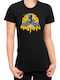Women's T-shirt Tralala Batman Moon Black