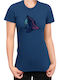 Damen T-Shirt Tralala Batman 05 Marineblau