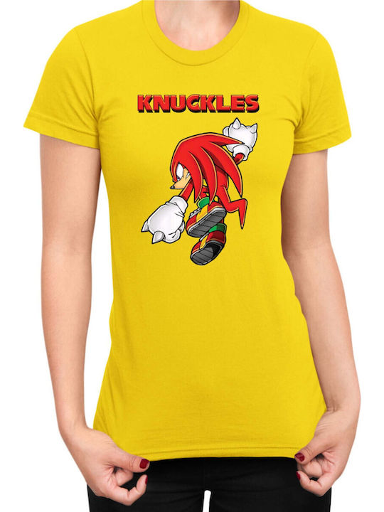 Damen Sonic Hedgehog Tralala Knuckles 05 Gelbes...