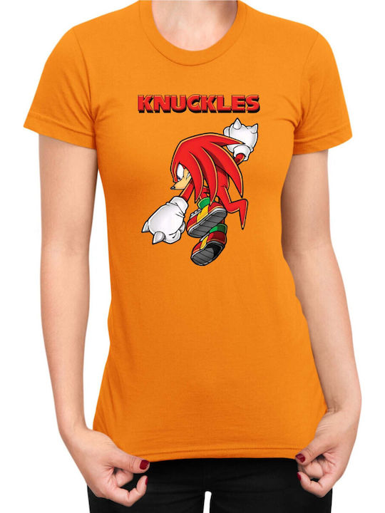 Damen T-Shirt Sonic Hedgehog Tralala Knuckles 0...