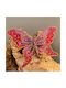 Weihnachtsschmuck Roter Lila Pailletten-Schmetterling 20cm