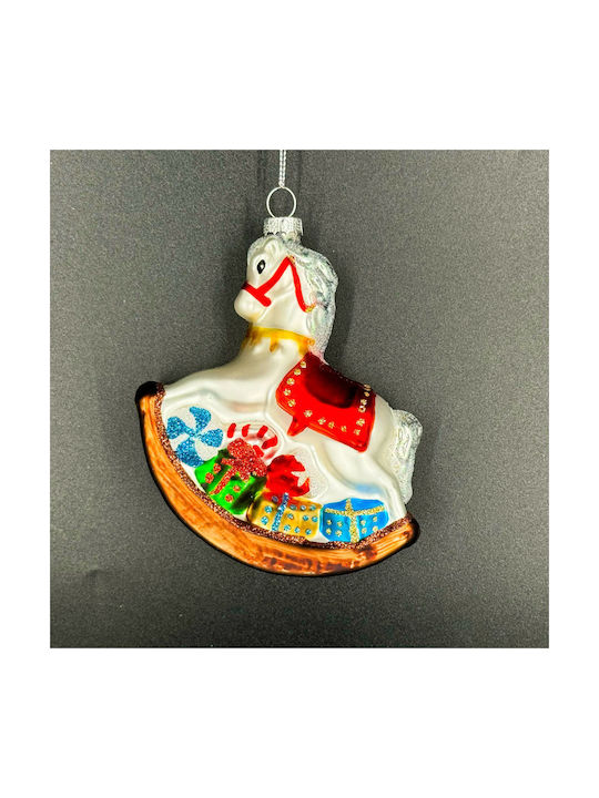 Hängendes Weihnachtsbaumschmuck Pony Glasartig Mehrfarbig