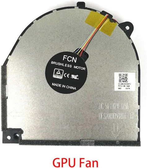 Ανεμιστηράκι Laptop Gpu Cooling Fan Lenovo Legion Y7000 Y530 Y530-15ich Series Dfs200105br0t Κωδ 80637