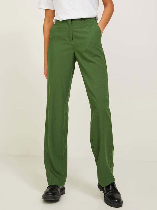 Jack & Jones Damen Stoff Hose Green, Black Forest