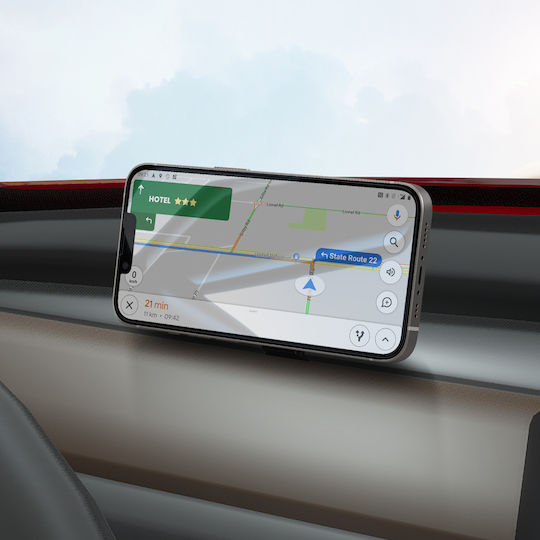 Linq Magnetic Car Phone Holder Tesla Model 3 Y Rotating Black